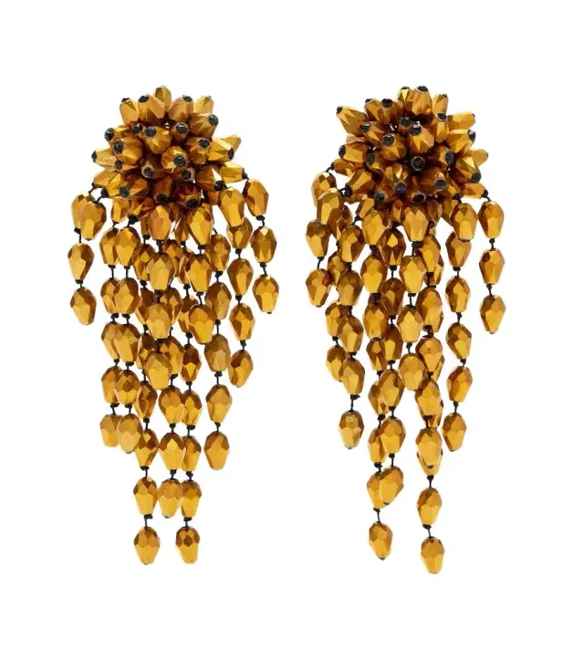 Isabel Marant Hanabi beaded clip-on earrings