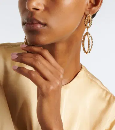 Isabel Marant Embellished drop earrings | Thumbnail 5