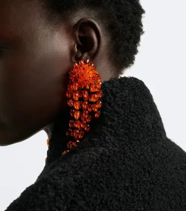 Isabel Marant Hanabi beaded clip-on earrings | Thumbnail 5