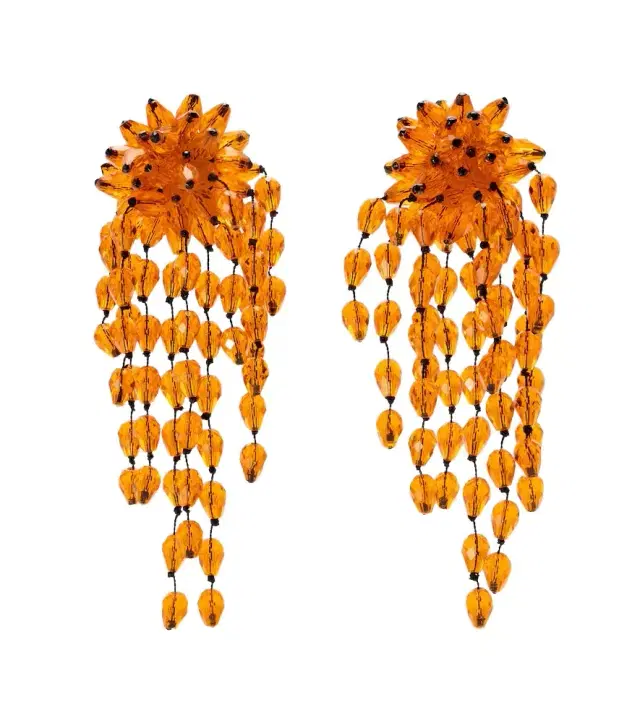 Isabel Marant Hanabi beaded clip-on earrings