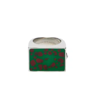 Dries Van Noten Enamel signet ring | Thumbnail 1