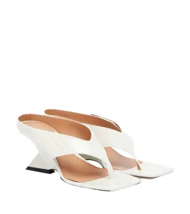The Attico Cheope patent leather wedge sandals | Thumbnail 1