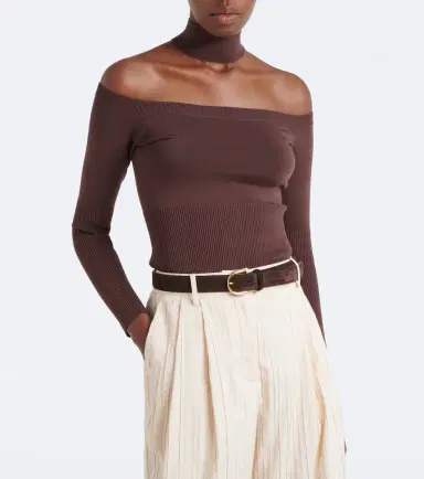 Simkhai Lila off-shoulder sweater | Thumbnail 2 Simkhai Lila off-shoulder sweater | Thumbnail 2