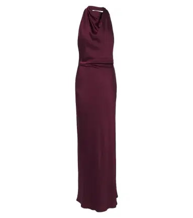 Simkhai Reannon halterneck satin gown | Thumbnail 1 Simkhai Reannon halterneck satin gown | Thumbnail 1