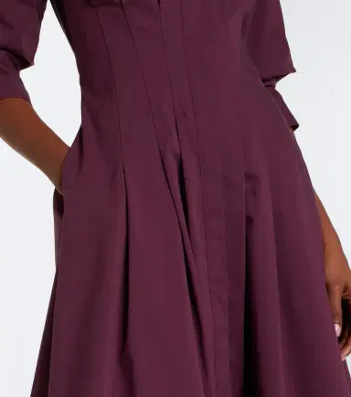Simkhai Jazz pleated cotton poplin shirt dress | Thumbnail 4
