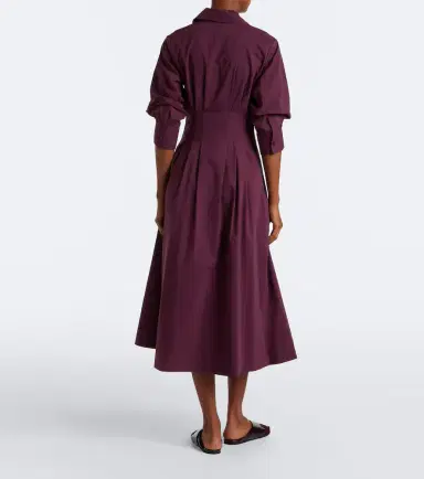 Simkhai Jazz pleated cotton poplin shirt dress | Thumbnail 6