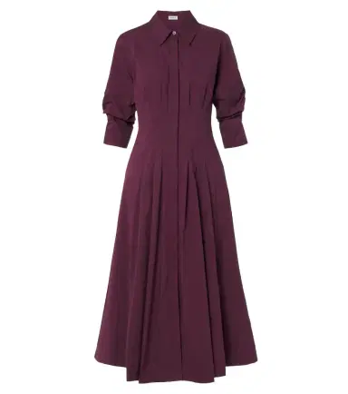 Simkhai Jazz pleated cotton poplin shirt dress | Thumbnail 1