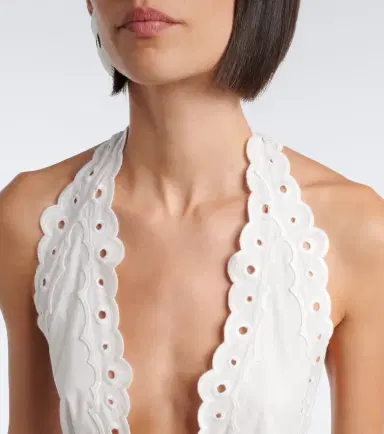 Retrofete Retrofête Broderie anglaise cotton-blend minidress | Thumbnail 3