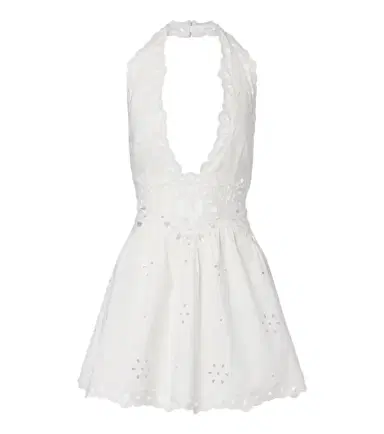 Retrofete Retrofête Broderie anglaise cotton-blend minidress | Thumbnail 1
