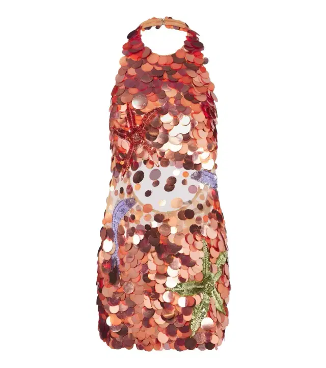 Retrofete Retrofête Dorothy embellished halterneck minidress