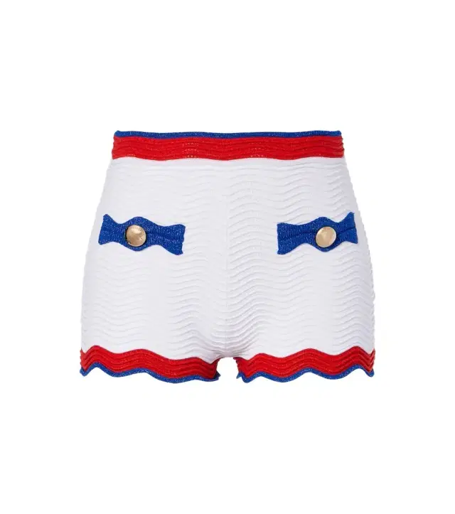 Retrofete Retrofête Kait scalloped shorts