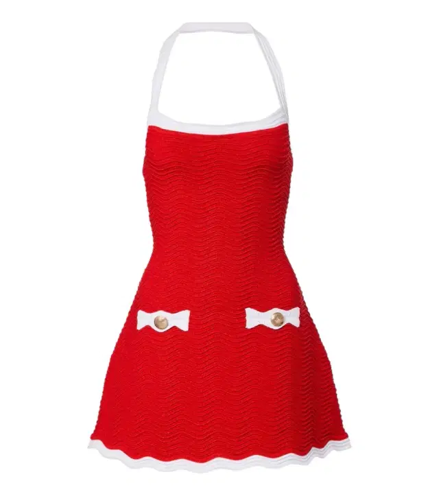Retrofete Retrofête Ondina ribbed-knit minidress