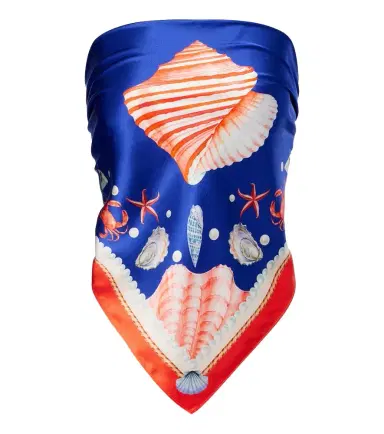 Retrofete Retrofête Alivia silk bandeau top | Thumbnail 1
