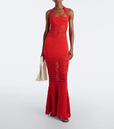 Retrofete Retrofête Peggie crochet cotton-blend maxi dress | Thumbnail 4
