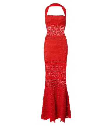 Retrofete Retrofête Peggie crochet cotton-blend maxi dress | Thumbnail 1