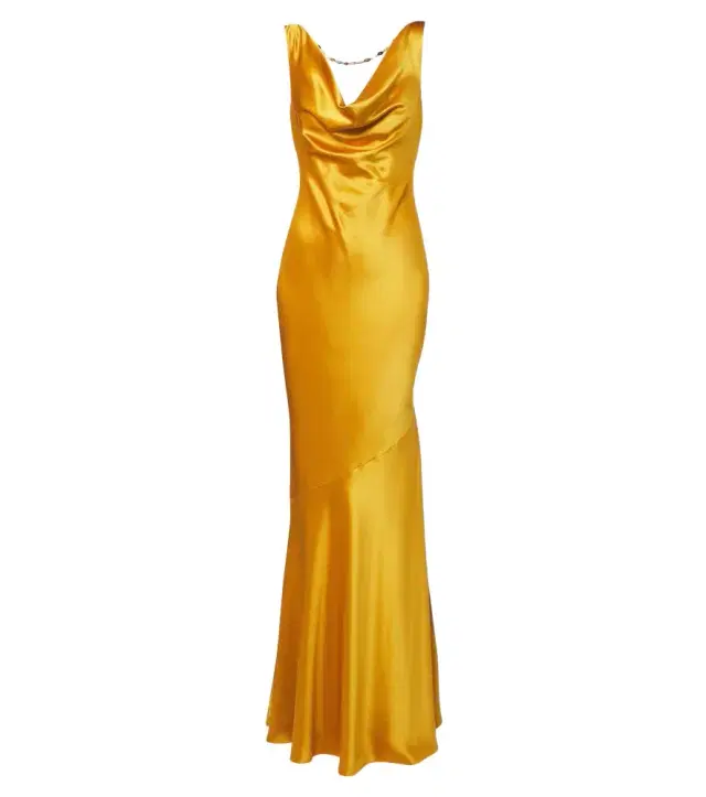 Retrofête Retrofête Keryn embellished satin gown