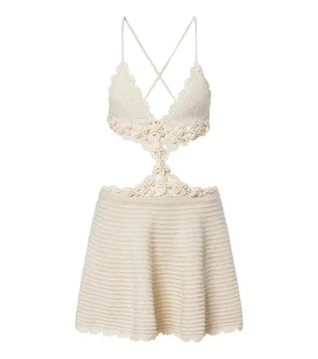 Retrofete Retrofête Aisola cotton-blend crochet minidress