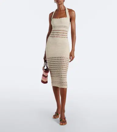 Retrofete Retrofête Jaycee crochet cotton-blend midi dress | Thumbnail 2