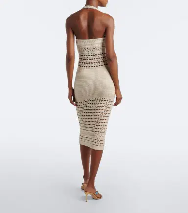 Retrofete Retrofête Jaycee crochet cotton-blend midi dress | Thumbnail 4