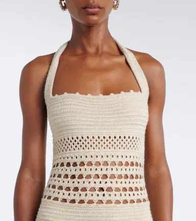 Retrofete Retrofête Jaycee crochet cotton-blend midi dress | Thumbnail 5