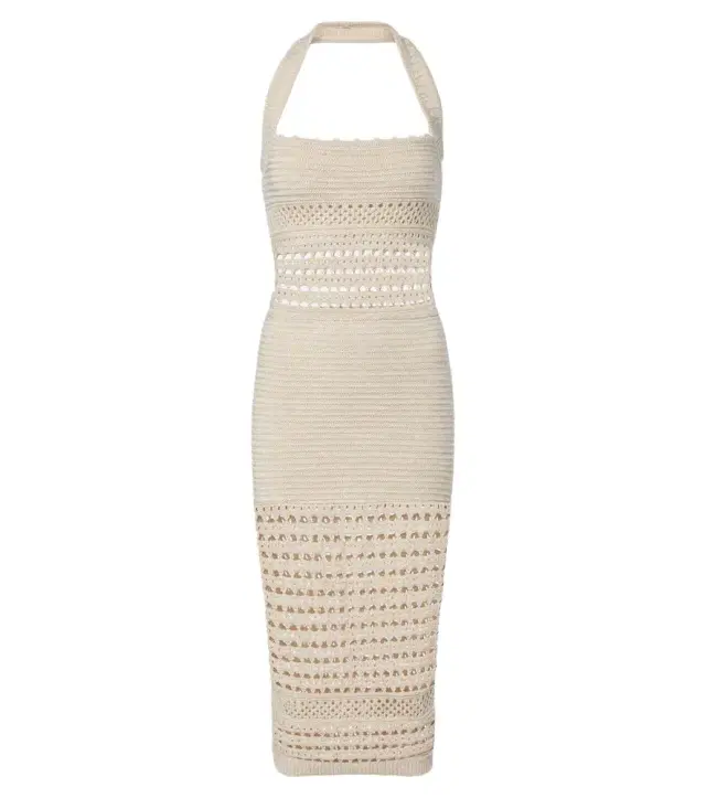 Retrofete Retrofête Jaycee crochet cotton-blend midi dress