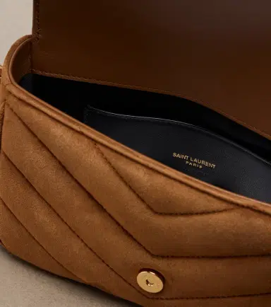 Saint Laurent Loulou Toy matelassé suede crossbody bag | Thumbnail 4
