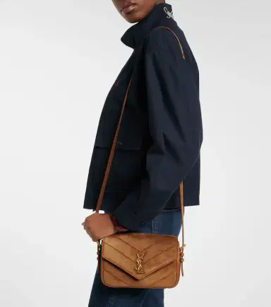 Saint Laurent Loulou Toy matelassé suede crossbody bag | Thumbnail 5