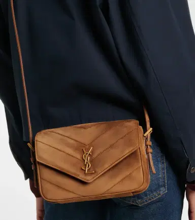 Saint Laurent Loulou Toy matelassé suede crossbody bag | Thumbnail 7
