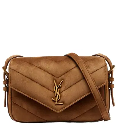 Saint Laurent Loulou Toy matelassé suede crossbody bag | Thumbnail 1