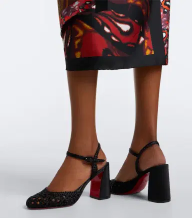 Christian Louboutin Jane crêpe satin pumps | Thumbnail 6 Christian Louboutin Jane crêpe satin pumps | Thumbnail 6