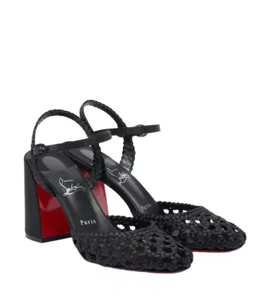 Christian Louboutin Jane crêpe satin pumps | Thumbnail 1 Christian Louboutin Jane crêpe satin pumps | Thumbnail 1