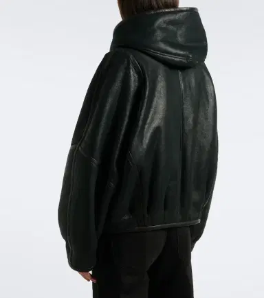 Isabel Marant Amiel hooded leather jacket | Thumbnail 2