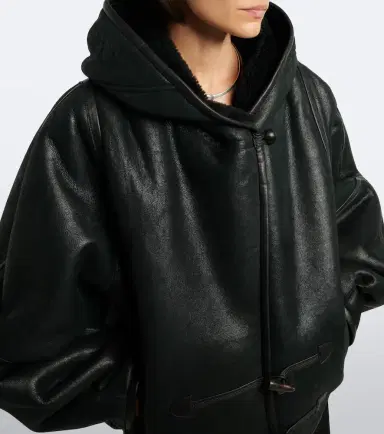 Isabel Marant Amiel hooded leather jacket | Thumbnail 5
