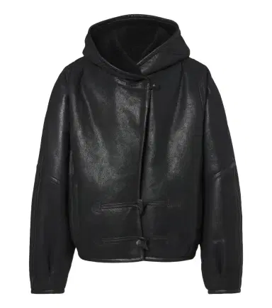 Isabel Marant Amiel hooded leather jacket | Thumbnail 1