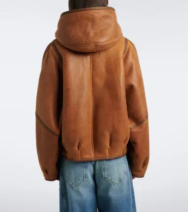 Isabel Marant Amiel hooded leather jacket | Thumbnail 2 Isabel Marant Amiel hooded leather jacket | Thumbnail 2