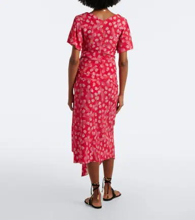 Isabel Marant Faniry floral silk-blend midi skirt | Thumbnail 5