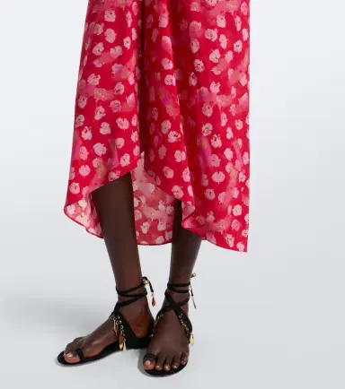 Isabel Marant Albini floral silk-blend midi dress | Thumbnail 2 Isabel Marant Albini floral silk-blend midi dress | Thumbnail 2