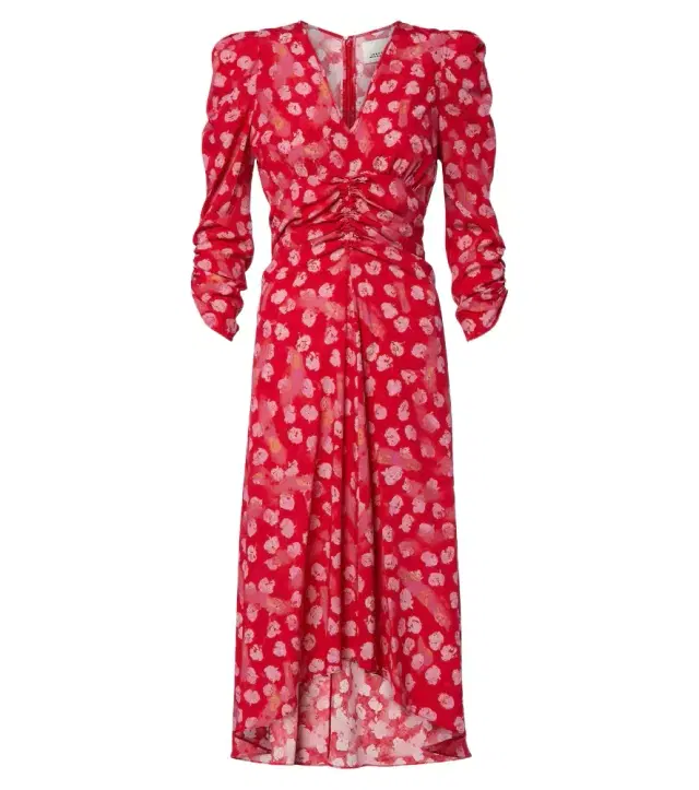 Isabel Marant Albini floral silk-blend midi dress