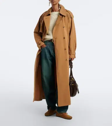Isabel Marant Violette cotton and linen trench coat | Thumbnail 3