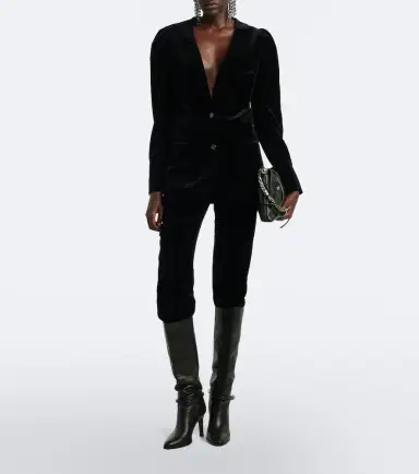 Isabel Marant Roaya cotton velvet straight pants | Thumbnail 3 Isabel Marant Roaya cotton velvet straight pants | Thumbnail 3