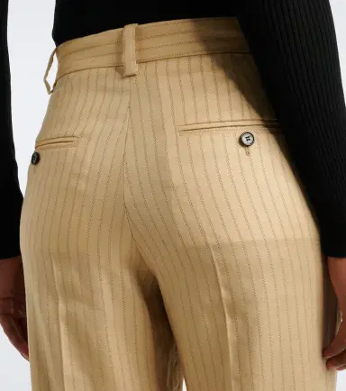 Isabel Marant Noanda pinstripe wool-blend straight pants | Thumbnail 4
