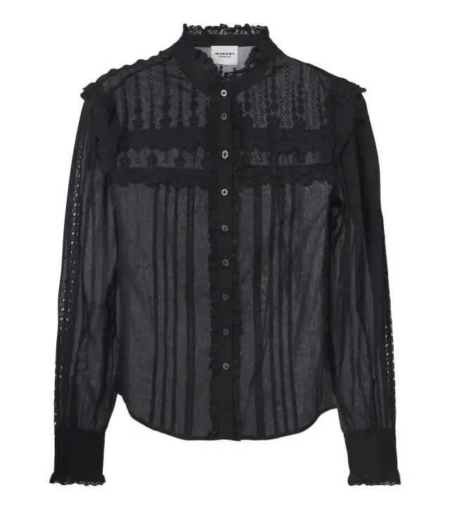 Marant Etoile Lonzie embroidered cotton voile blouse