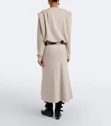 Marant Étoile Solkia cotton jersey maxi skirt | Thumbnail 6