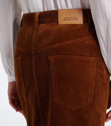 Marant Étoile Odalie cotton and linen corduroy maxi skirt | Thumbnail 2