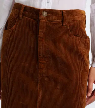 Marant Étoile Odalie cotton and linen corduroy maxi skirt | Thumbnail 5