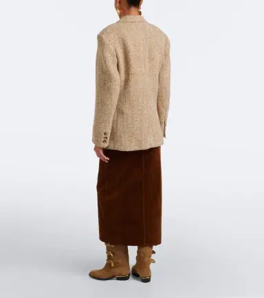 Marant Étoile Odalie cotton and linen corduroy maxi skirt | Thumbnail 6