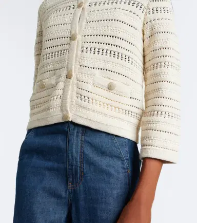 Veronica Beard Bellingham cotton cardigan | Thumbnail 6