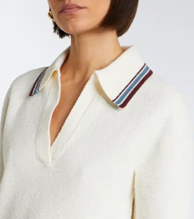 Veronica Beard Quinelle knitted cotton-blend polo shirt | Thumbnail 4 Veronica Beard Quinelle knitted cotton-blend polo shirt | Thumbnail 4
