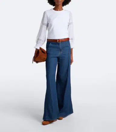 Veronica Beard Bellamie lace-trimmed cotton-blend top | Thumbnail 5 Veronica Beard Bellamie lace-trimmed cotton-blend top | Thumbnail 5