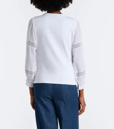 Veronica Beard Bellamie lace-trimmed cotton-blend top | Thumbnail 6 Veronica Beard Bellamie lace-trimmed cotton-blend top | Thumbnail 6